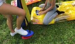 public beachball bounce