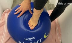 wet spit fun with a beachball