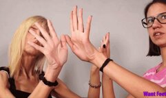 Lesbian Hand Comparison - 4K MP4