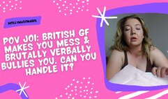 POV JOI: GF Makes You Diaper Mess & Brutally Humiliates You Edging Sissification Orgasm Denial