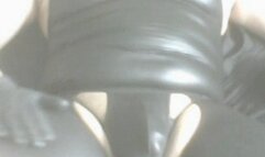 Edging in latex gear and cock ring