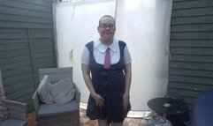 Naughty collage girl plays and gets played with