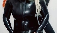 TAKING OFF THE LATEX CATSUIT