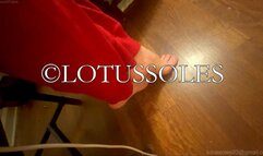 Red Sweatpants Soles & Arch