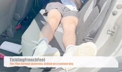 The 19yo German skaterboy tickled on a summerday (mobile)