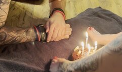 Birthday Cake Foot Smash