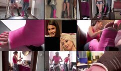 Viktoria LLWC and Brandy SLWC Gimping up with Takeout and Casted Lunch