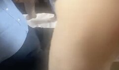 Spanked in the blue dress