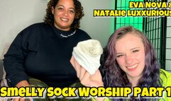 Smelly Sock Worship with Natalie Luxx Part 1