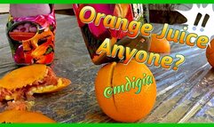 LICK THIS FRESHLY SQUEEZED ORANGE JUICE WITH YOUR TONGUE (SLO-MO SHOTS)