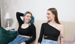 AURORA and DORI - We want to wash your greasy face! (HD)