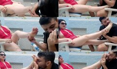 FIRST TIME OF THE BOY SUCKING FEET - LETICIA MILLER & LUCAS (SLAVE BOY) EXCLUSIVE LM VIDEOS AUGUST 2023 - CLIP 1