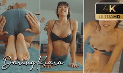 Huge Load on Asian Yoga Teacher