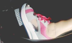 Outdoor Platform Sandal Stomp, Floor & Peel out (Left Side Angle)