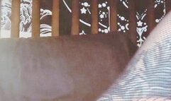 Goth girlfriend sexy feet and legs fetish video putting on socks with fishnets