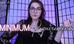 Minimum Requirements