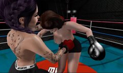 Female Boxing fight club underground: Susan vs Jenny SD