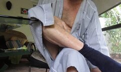 pipe and robe visit with Hairyartist