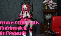 White Pink Frills Rubberdoll in Pleasure