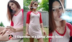 3 Cigarettes on a Humid Day in a Clingy Little Dress