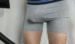 Vacuum Lover Boy - Henry vacuuming my underpants and my dick