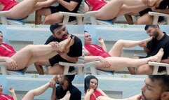 FIRST TIME OF THE BOY SUCKING FEET - LETICIA MILLER & LUCAS (SLAVE BOY) EXCLUSIVE LM VIDEOS AUGUST 2023 - CLIP 4