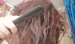 Dirty and sweaty hair all to wash 720HD