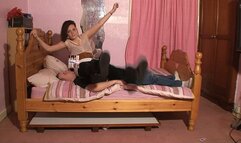 Sophie's Butt Drops On The Bed