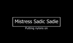 sensual nylon stocking love