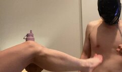 Did someone say put my foot in your Ass LOL well thats what happens to this bitch!