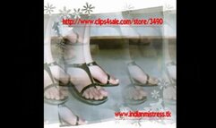 Ms Sofia on Lustful Chest Sitting and Feet play - Indian Vintage RP