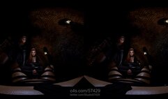 VR180 - Sadistic Spoiled Princesses Torment Slave With Milking Machine