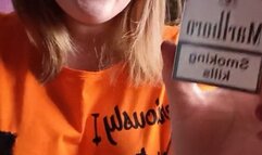 Val looner smoking and poping balloons