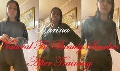 Natural Fit Beauty Karina Chainsmokes After Training