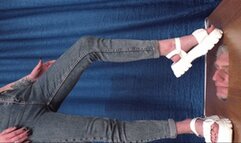 Trampled under big summer sandals (part 2 of 5), flo554x 1080p