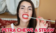 Petra chews a straw - HD