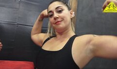 Armwrestling Iron vs Xena Wild