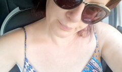 Riding in sandals and pedal pumping revving hardcore - Red chanel nail polish on toenails 4K