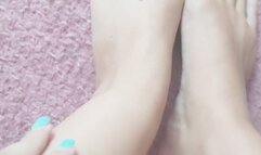 My beautiful feet and wrinkled soles for admiring