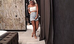 Mega Wet denim shorts (1920x1080 HD) MP4