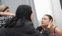 NICOLE and JANE - I want to spit on her ugly face with you! (HD)