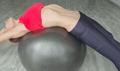 Stretching belly and ABS on gim ball 5 ABS