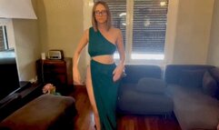 Dancing and talking off the dress