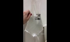 32oz enema inflation with masturbation