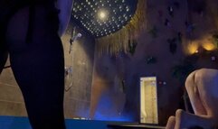 Dragon tale whipping and suck dildo then fucking