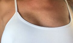 Wet T-shirt in the shower