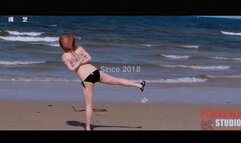 YT2121 It is still the beach but the girl has grown up