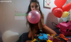 balloons loonergirl pop in room