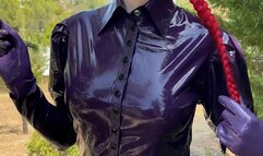 Purple latex fashion