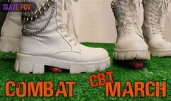 Combat Girl Marching on Your Cock and Balls (Slave POV Version) - TamyStarly - CBT, Bootjob, Shoejob, Ballbusting, Combat, March, Boots, Trample, Trampling, Crush, Crushing
